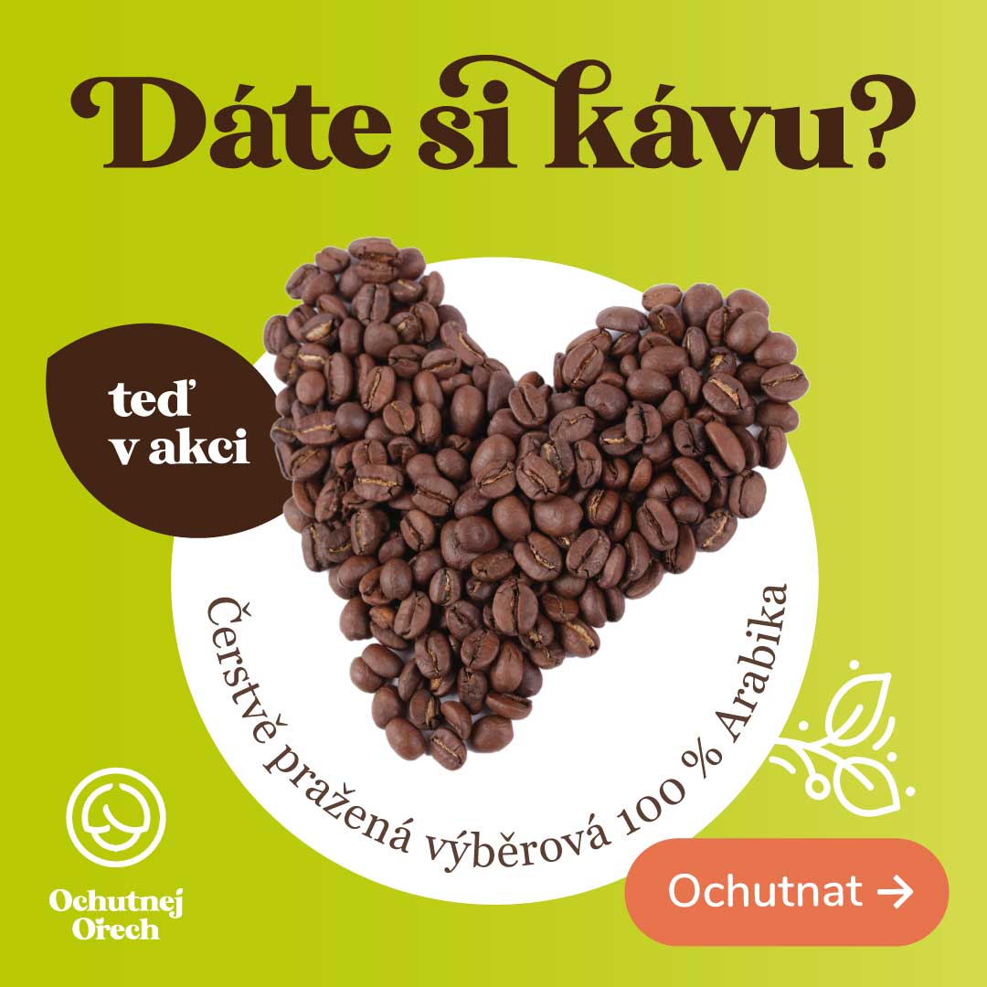 Reklamní banner káva Ochutnej Ořech