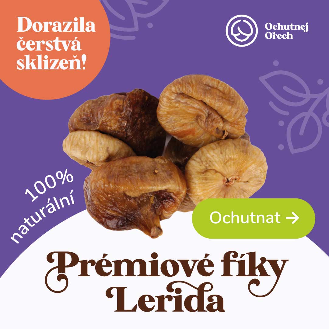 Reklamní banner prémiové fíky Lerida Ochutnej Ořech