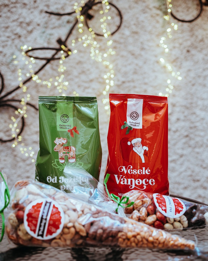 Vánoční limitované produkty firmy Ochutnej ořech